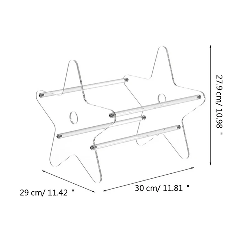 Портативная прозрачная акриловая подставка для дисплея универсальная полка
