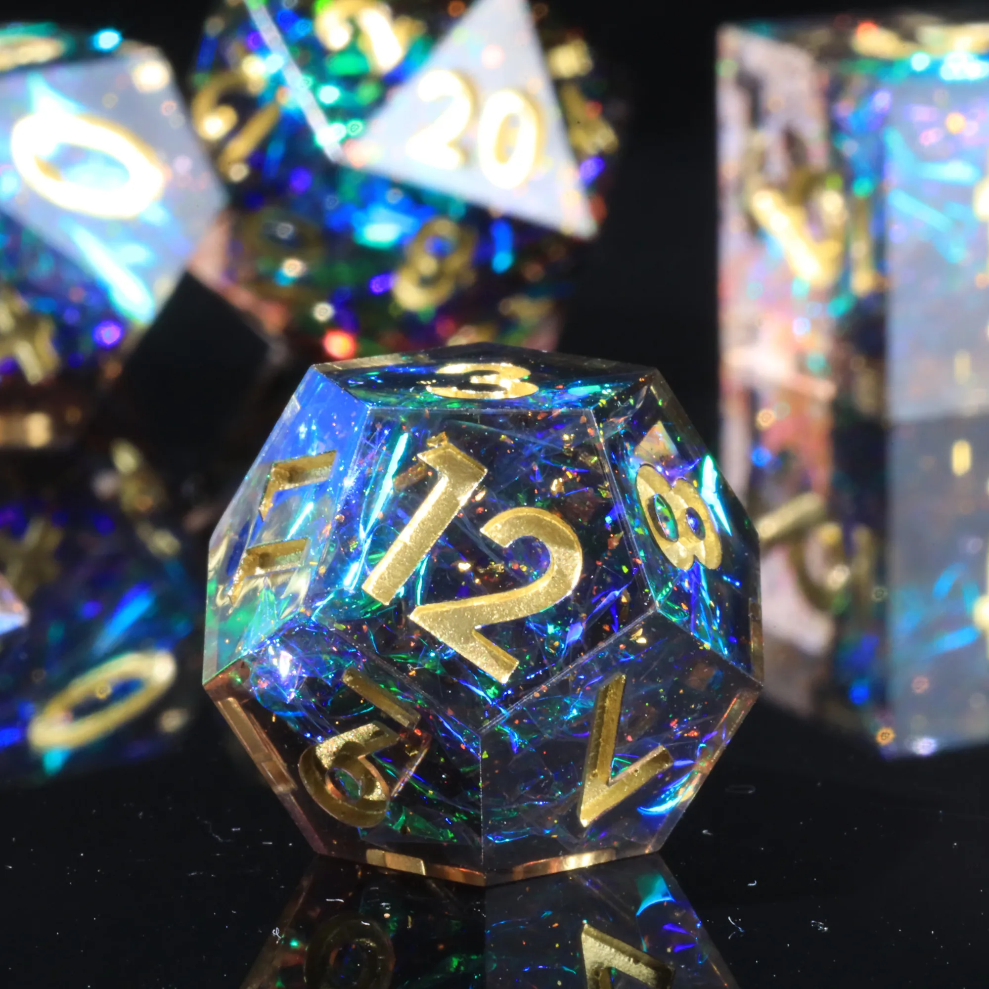 Набор кубиков MINI PLANET DND набор ручной работы из многогранной смолы с острыми