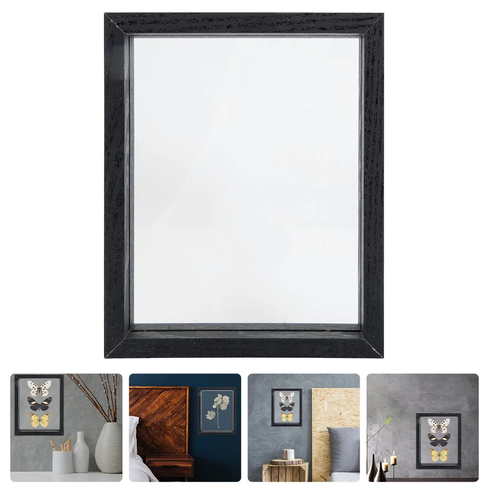 

Specimen Photo Frame Wooden DIY Sample Practical Table Display Stand Artwork Dried Flowers Glass Picture Frames Pressed