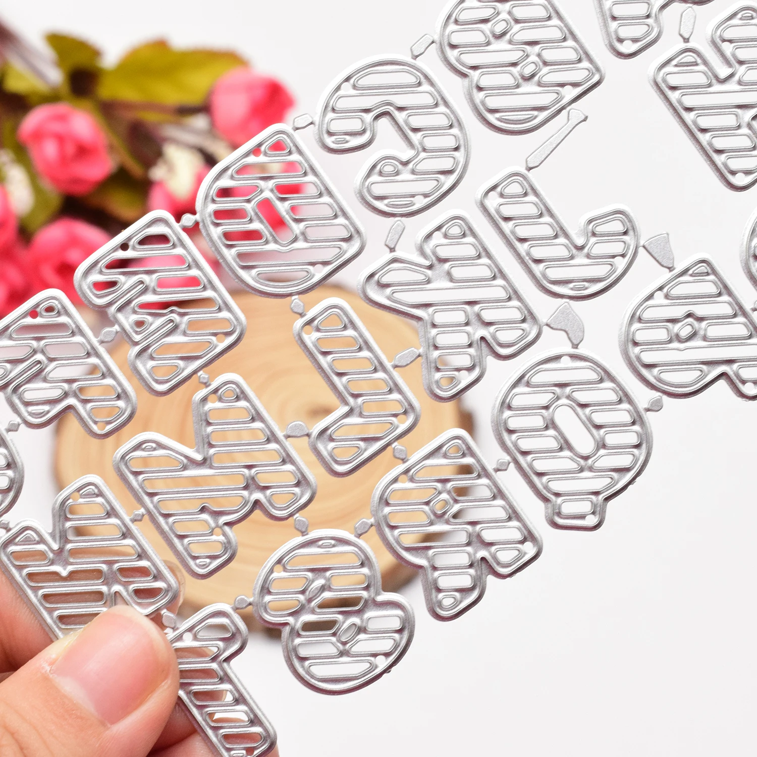 

Алфавитные Вырубные штампы A-Z, металлические Вырубные буквы для рукоделия, скрапбукинга, альбома, открыток, Изготовления Бумажных поделок