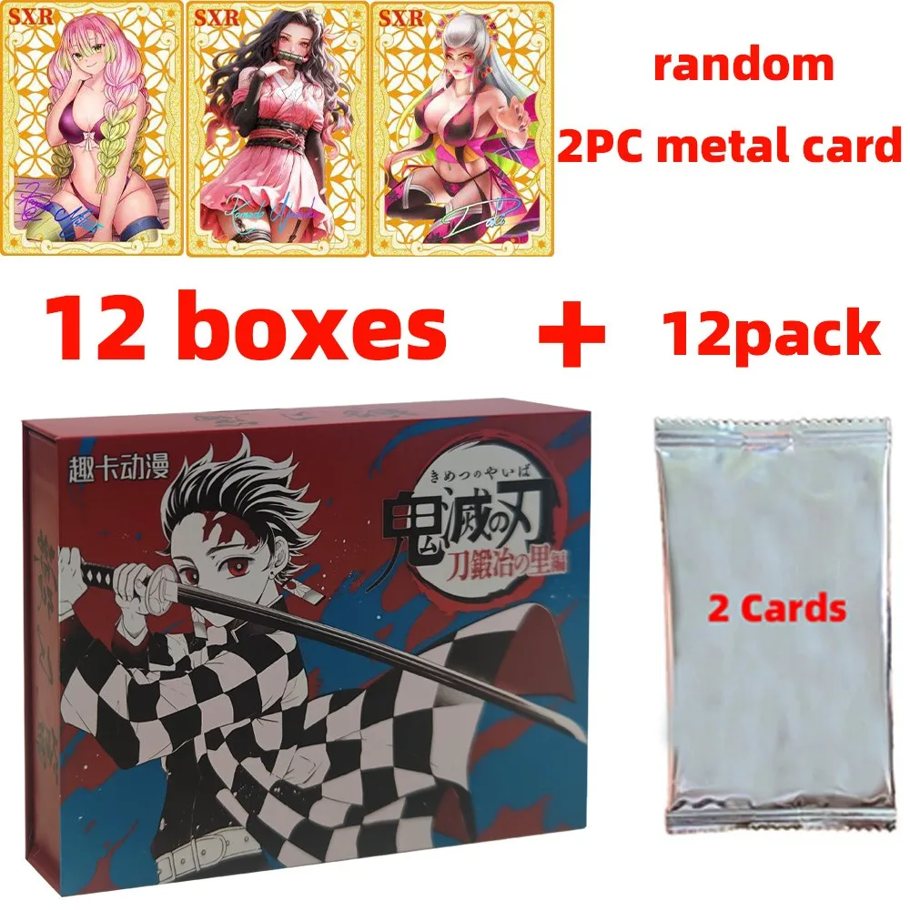 

Wholesales 12/24/36 Boxes Demon Slayer Cards Box Hobby Collection TCG Playing Game Kamado Tanjirou Kamado Nezuko Character Card