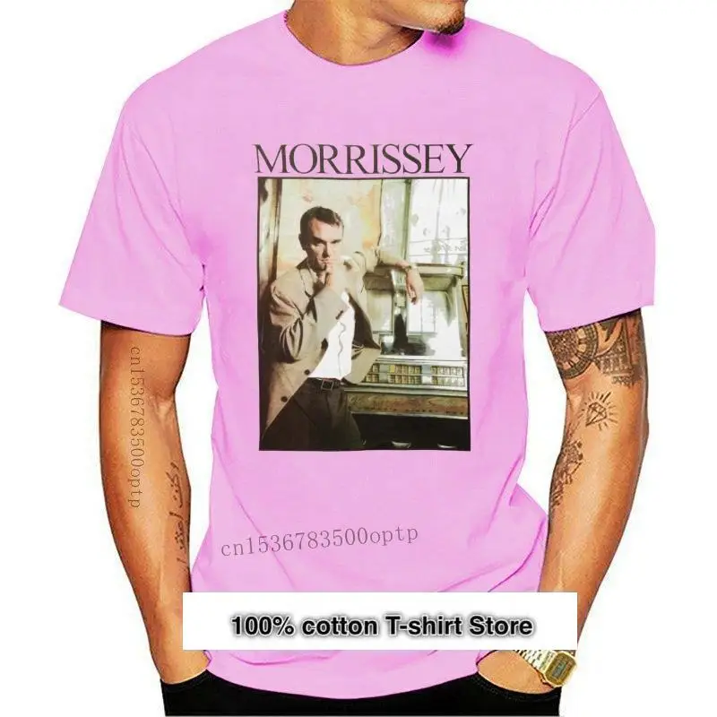 

Camiseta de манга corta Morrissey para hombre, Camisa ajustde color blanco, informal, a la moda, para verano, 2021