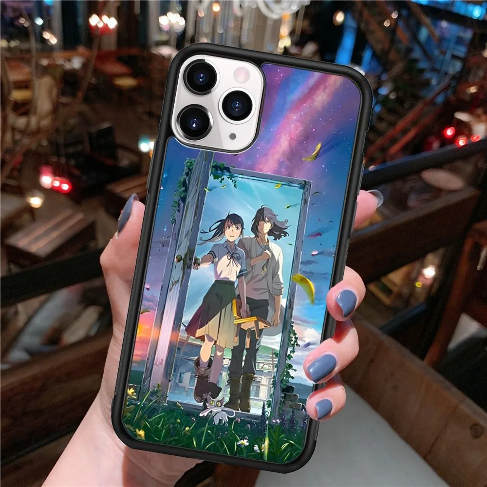 Suzume no Tojimari Phone Case Silicone PC+TPU Case For iPhone 14 11 12 13 Pro Max 8 7 6 Plus X XR Hard Fundas