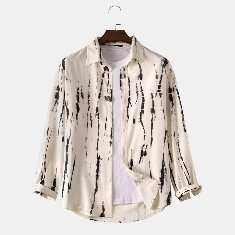 

Men Clothing 2022 Spring and Autumn Long Sleeve Shirts Men's Casual Printed Shirts New Men's Shirts