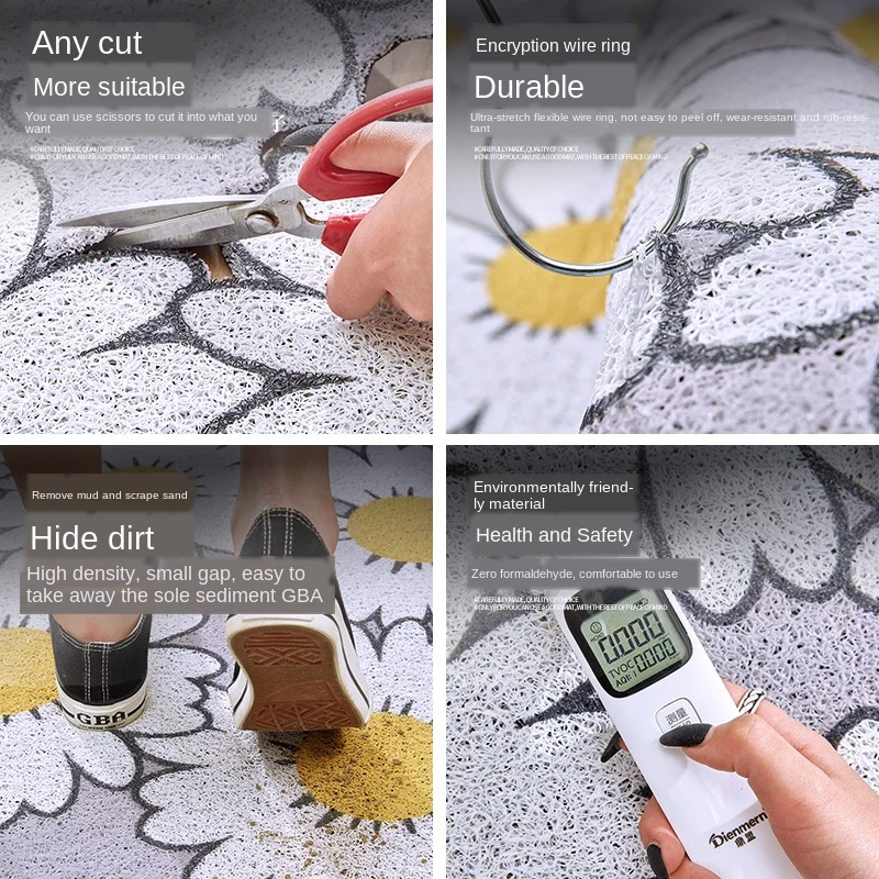 design pattern floor mats carpet anti slip cuttable silk loop stain resistant door mat carpet bedroom living room home door mat free global shipping