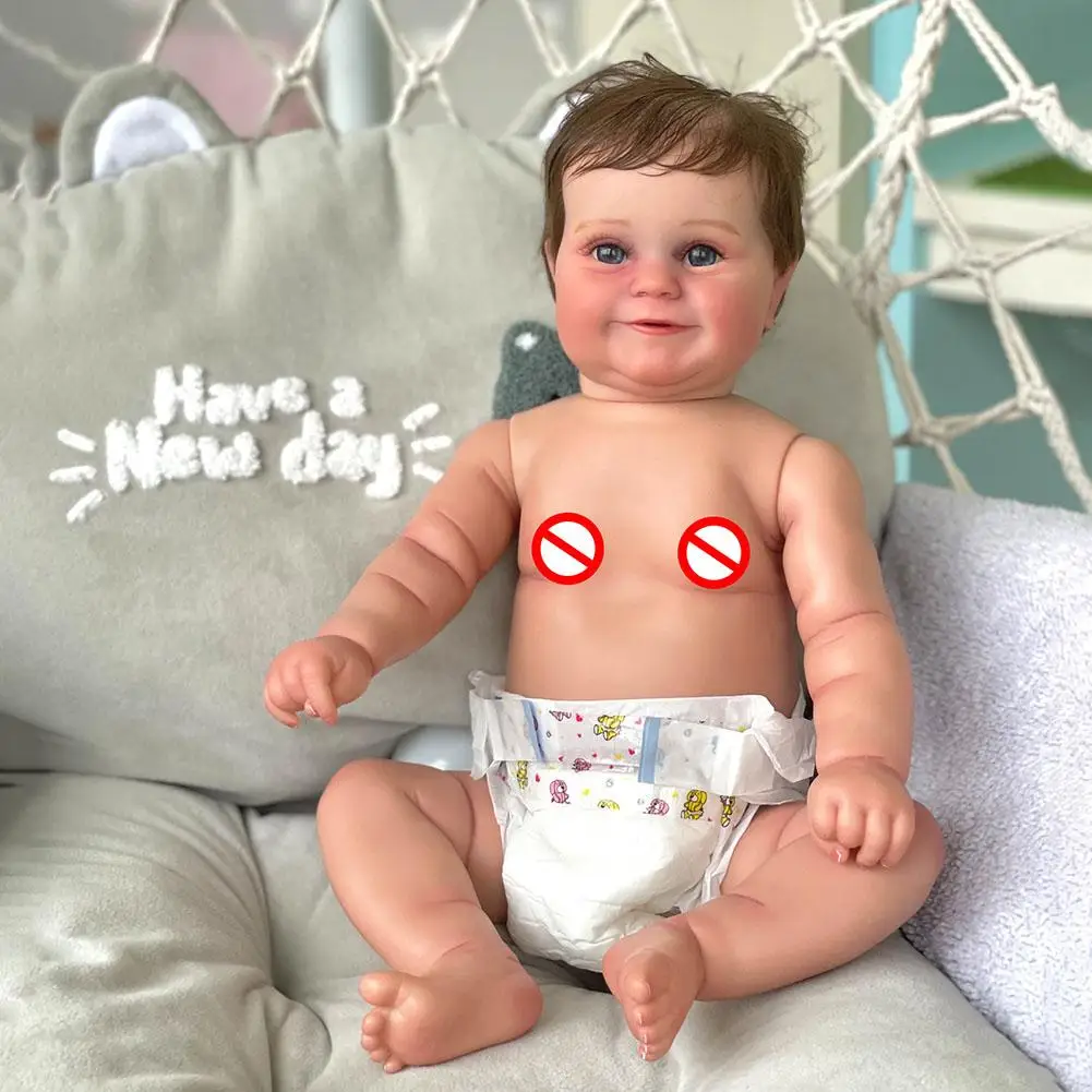 

50cm Silicone Doll Simulated Reborn Baby Dolls Lifelike Real Touch Handmade Doll For Girl Birthday Christmas Gift