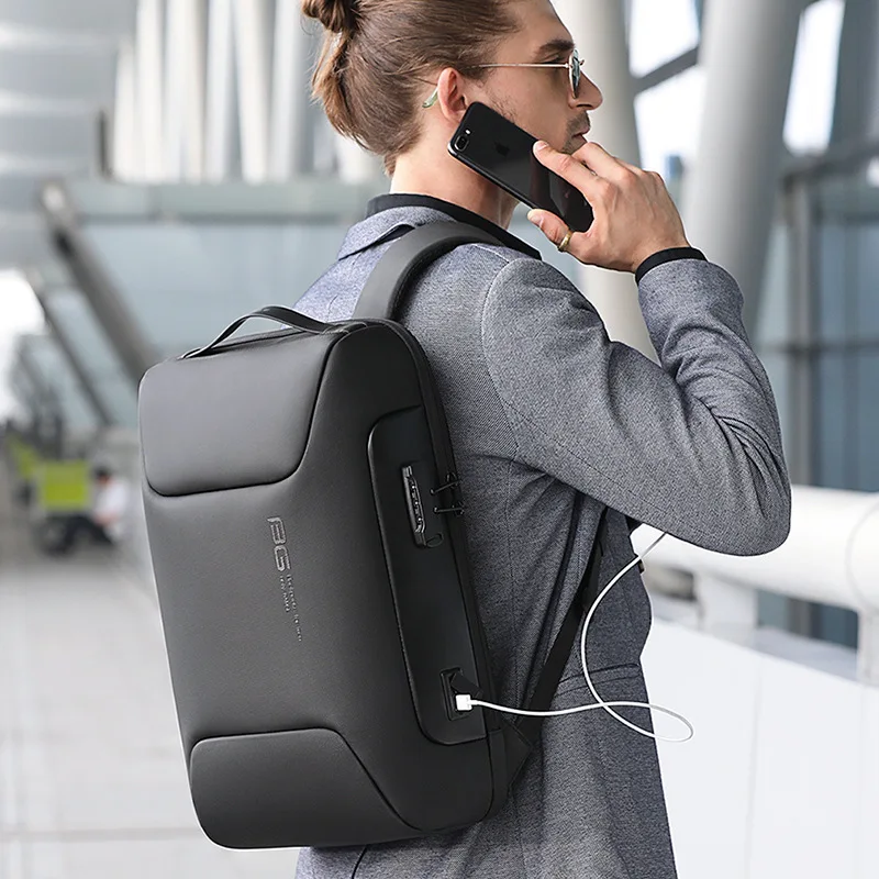 

For Men Fit 15.6 inch Laptop Backpack Multifunctional Anti Thief Backpack Waterproof Bags USB Charging New Business Backpack