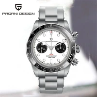 pagani design 2022 new men watch 40mm bb panda retro chronograph japan quartz watch for men sapphire 10bar waterproof wristwatch