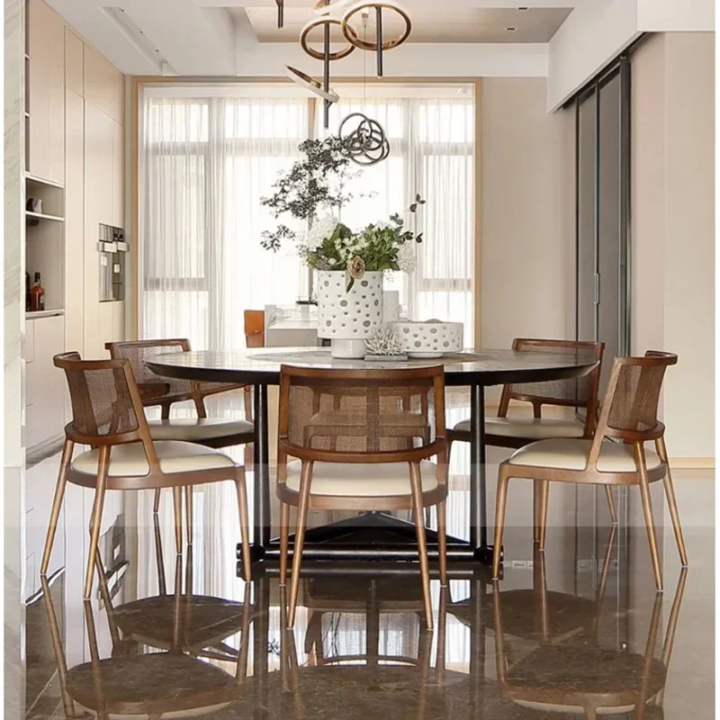 Винтажный обеденный стул из лозы