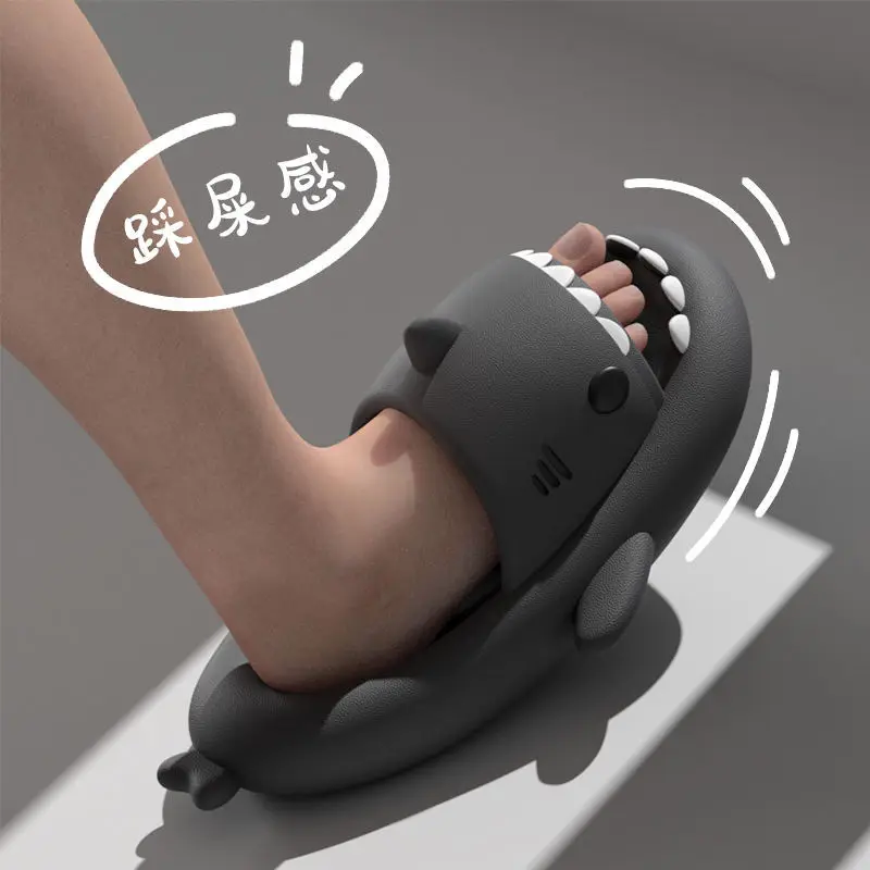Slides Cute Women's Sandals Novelties 2023 Indoor House Home Platform Summer New 2023 Shark Slippers Slipper Female Roman Flat