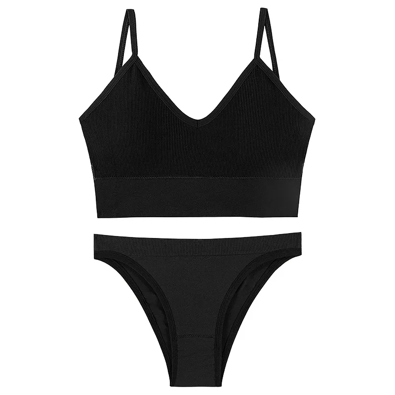 Комплект нижнего белья женский пикантный однотонный жилет с чашками пуш-ап