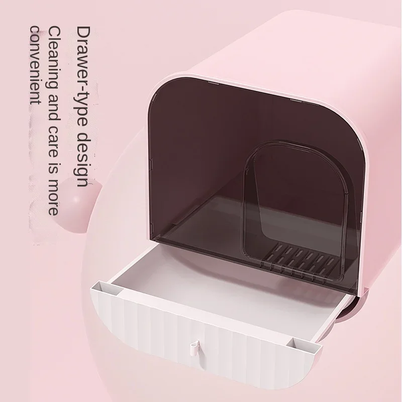 Контейнер для кошачьего туалета роскошный дизайн закрытый защита от брызг