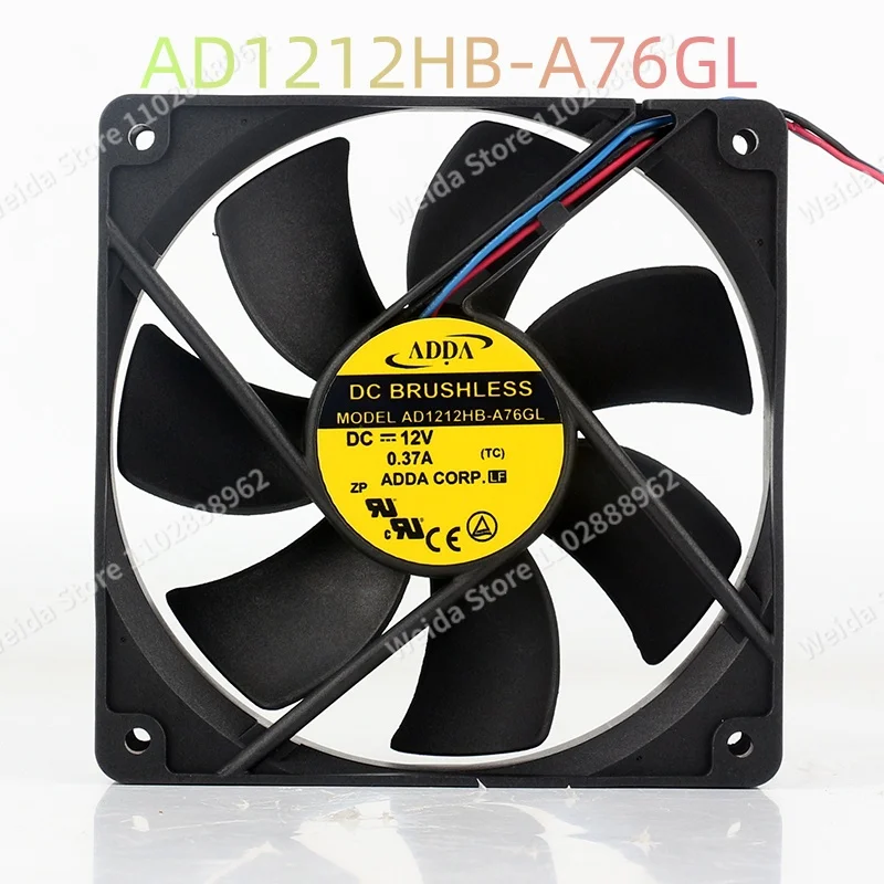 Фото Вентилятор охлаждения для шкафов ADDA XIAOHEI 12025 120X120X25MM AD1212HB-A76GL DC12V 0.37A №1
