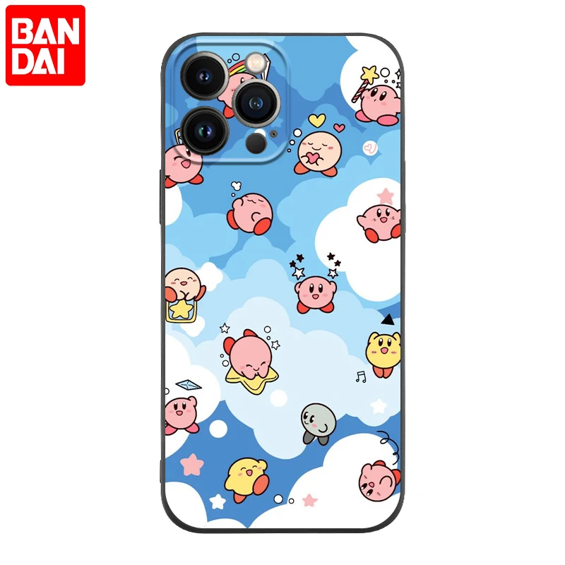 hot game kirby cute phone case for iphone 13 11 pro max 12 mini xs max x xr 7 8 plus back cover soft tpu shell fundas coque cell free global shipping