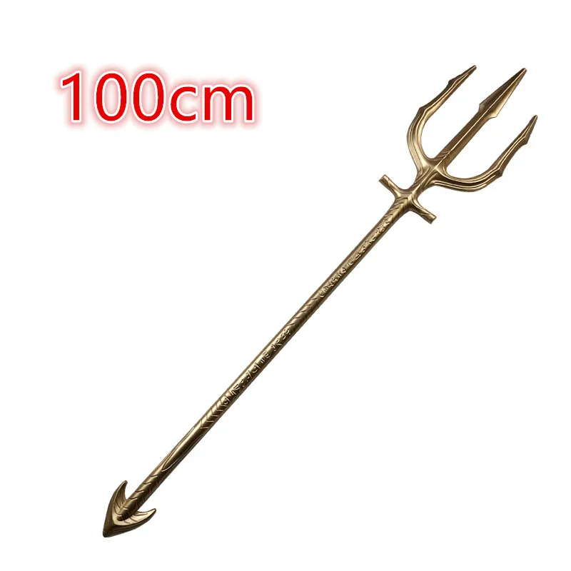 

Вилка Aquaman для косплея, 100 см, Тройная игра, игрушечное оружие из фильма, меч для взрослых и детей, подарок, Золотая вилка, ретро, безопасное полиуретановое оружие, гибкая