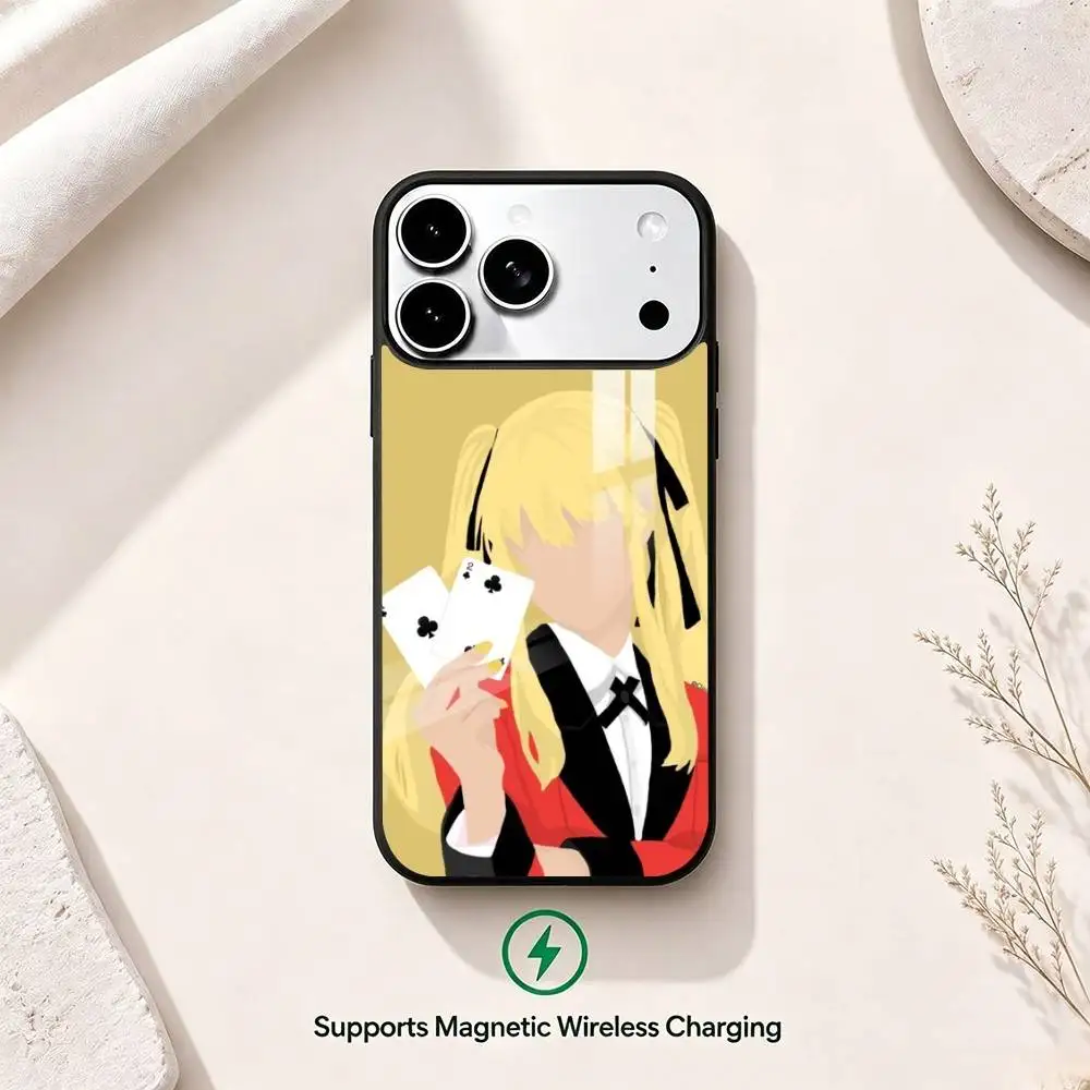 Чехол для телефона с Мэри Саотомэ из аниме Kakegurui для iPhone 17, 16, 15, 14, 13, 12, 11 Plus, Pro, поддерживает магнитную беспроводную зарядку (art.: 3920dbbb67560) - 3920dbbb67560