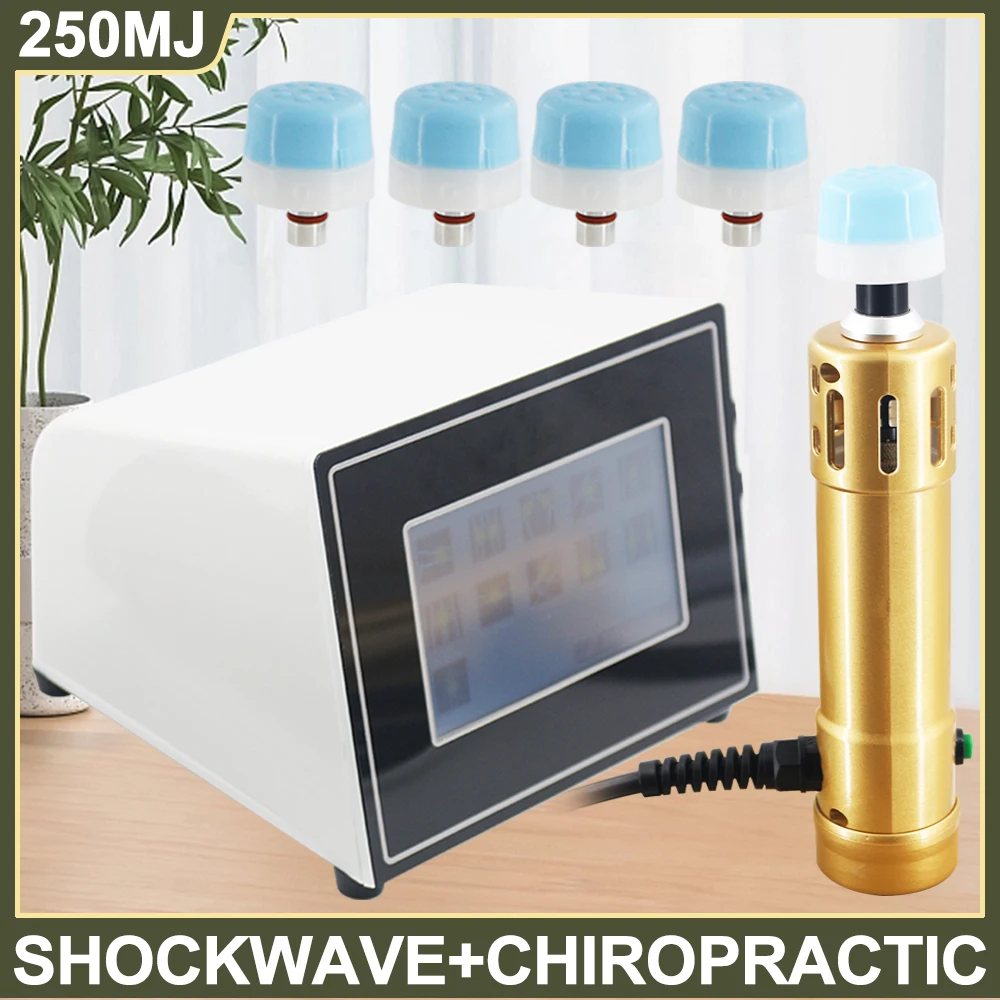 

250MJ Shock Wave Chiropractic Massage Tools Effective ED Treatment Relief Pain Body Muscle Relaxation Shockwave Therapy Machine