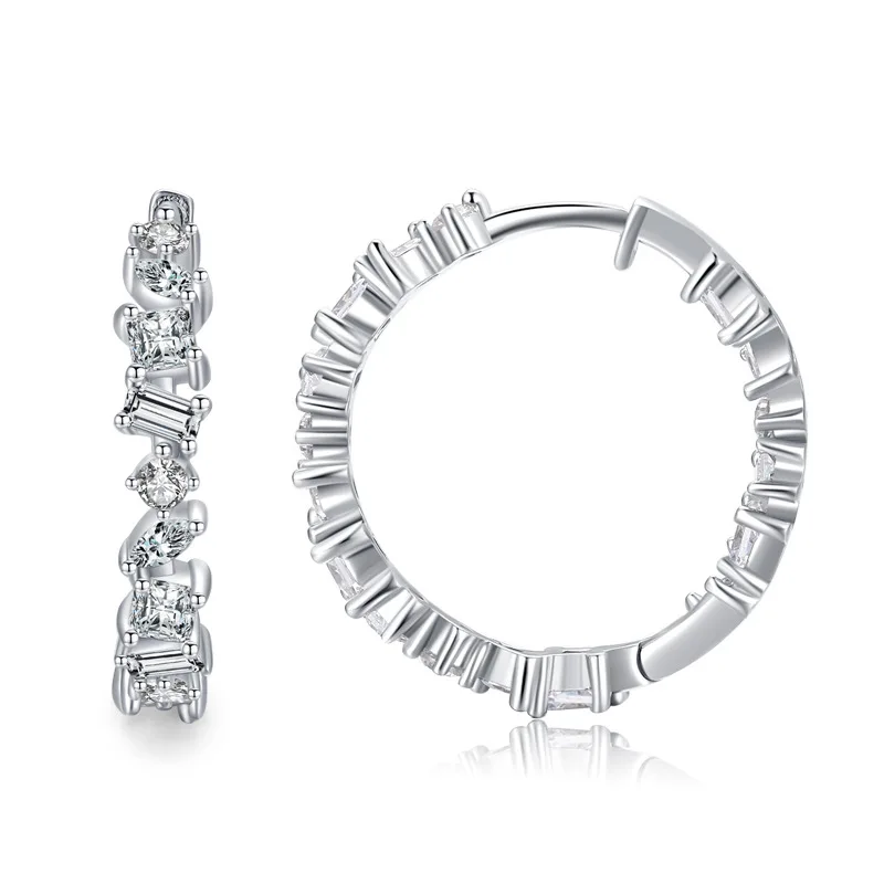 

Full Inlaid Irregular Zircon Earrings Women's Light Luxury Ear Rings