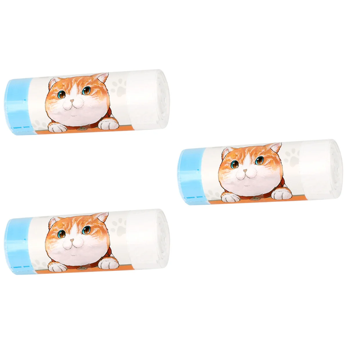 

60 Pcs Cat Sand Plastic Packing Bags Hygiene Cat Litter Handheld Packaging Bags