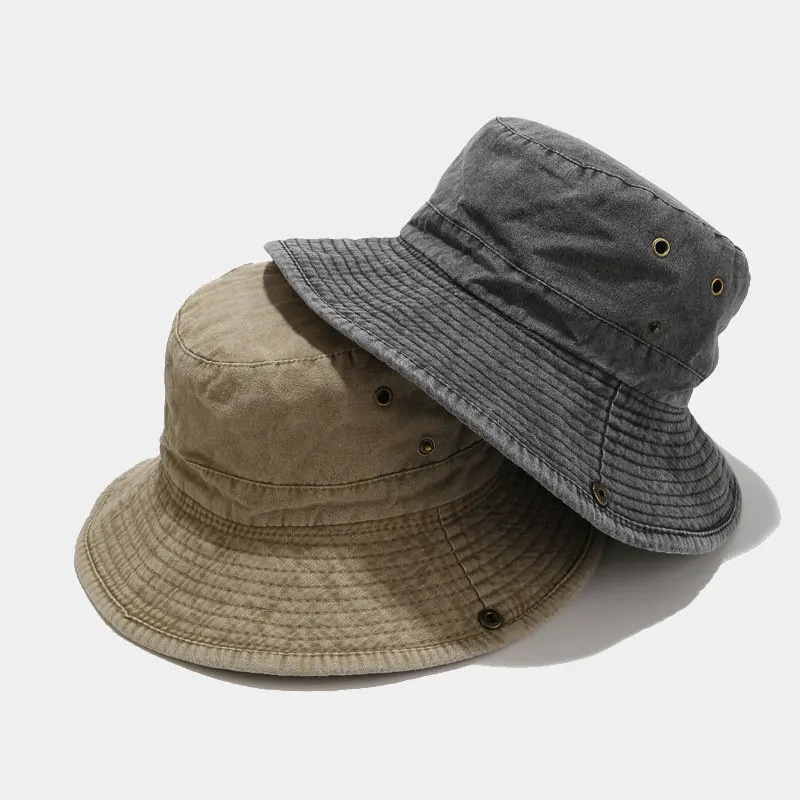 

LDSLYJR 2022 Cotton Solid Bucket Hat Outdoor Fisherman Travel Sun Cap For Men And Women 19