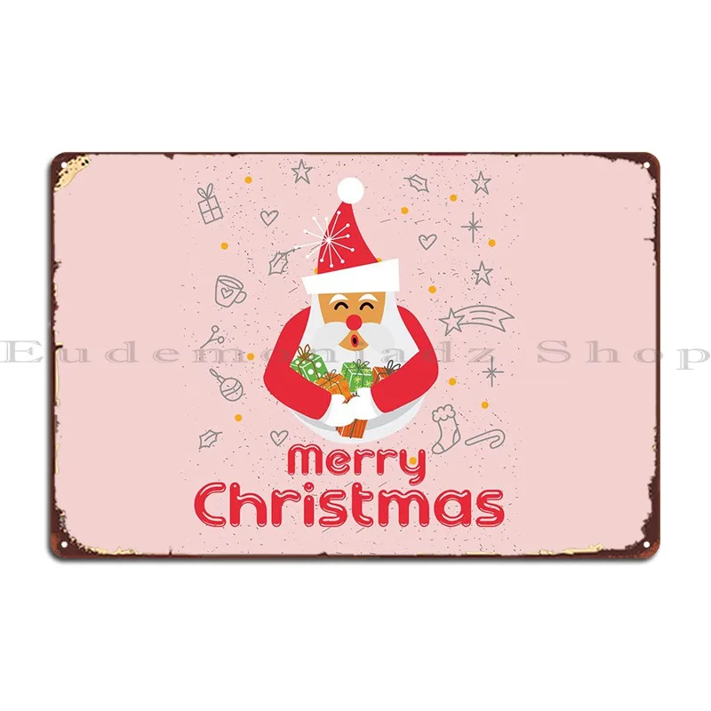 

Металлический знак с надписью "Merry Christmas"