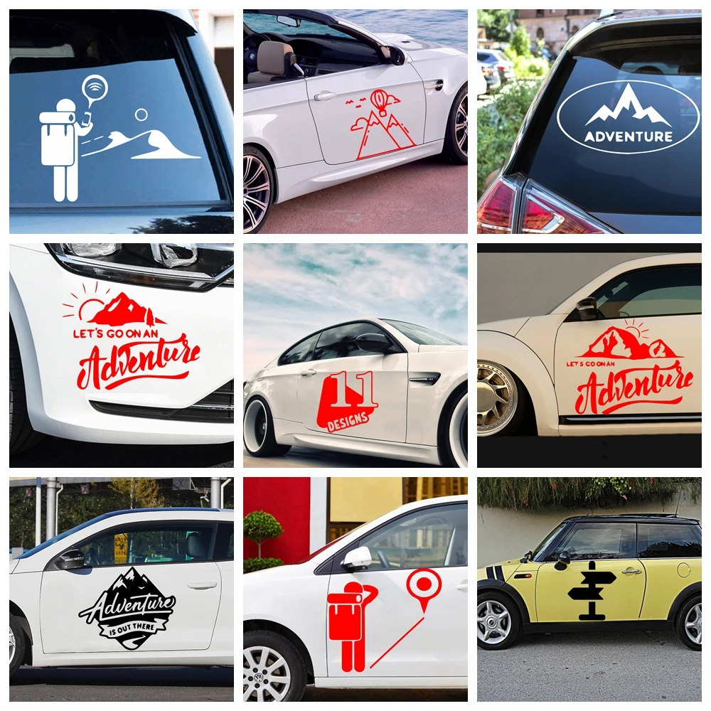 

Lovely Outdoor climbing Car Assessoires Car Truck Body Side Door Sticker Decal Graphic Universal Car Side Door Stickers