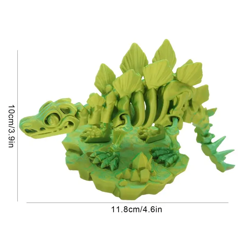 Игрушка Stegosaur с 3D принтом модель животного шарнирным соединением уникальные