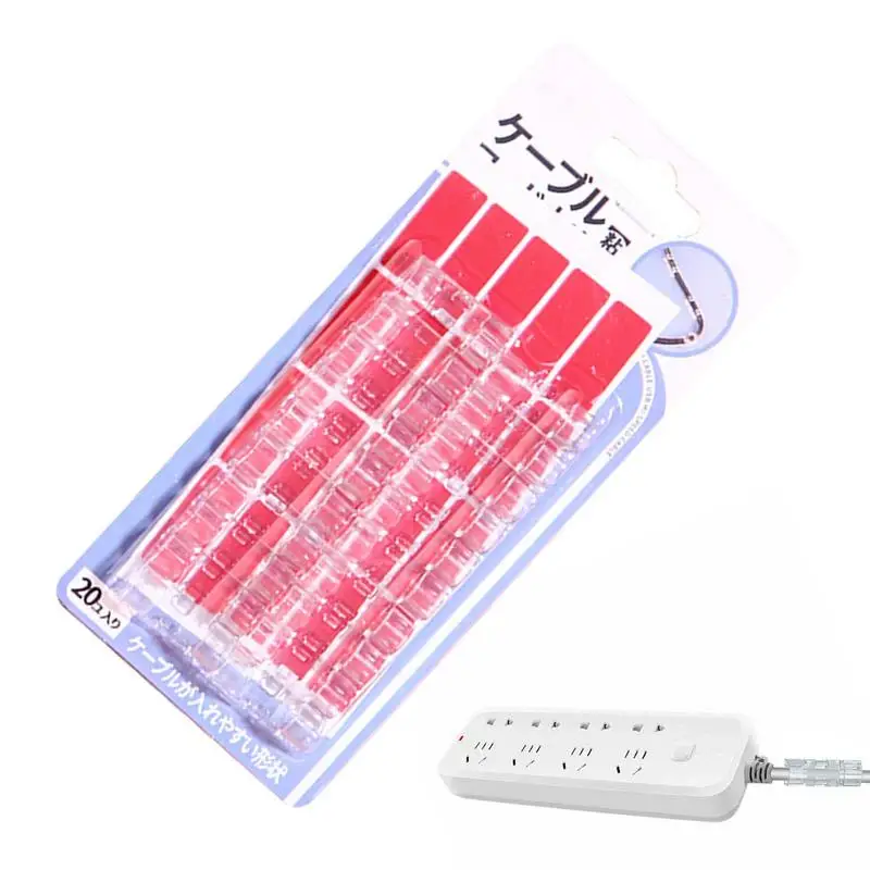 

Зажим-держатель для кабеля, акриловые клейкие зажимы для управления кабелями, держатель для шнура, многоцелевой держатель для шнура без повреждений для поддержания порядка на столе