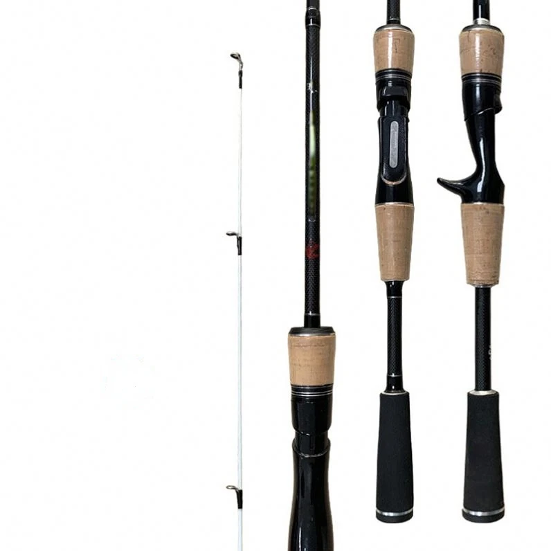 high quality carbon fishing rod 1.98m 103g 3-12g lure weight baitcasting fishing rod wholesale