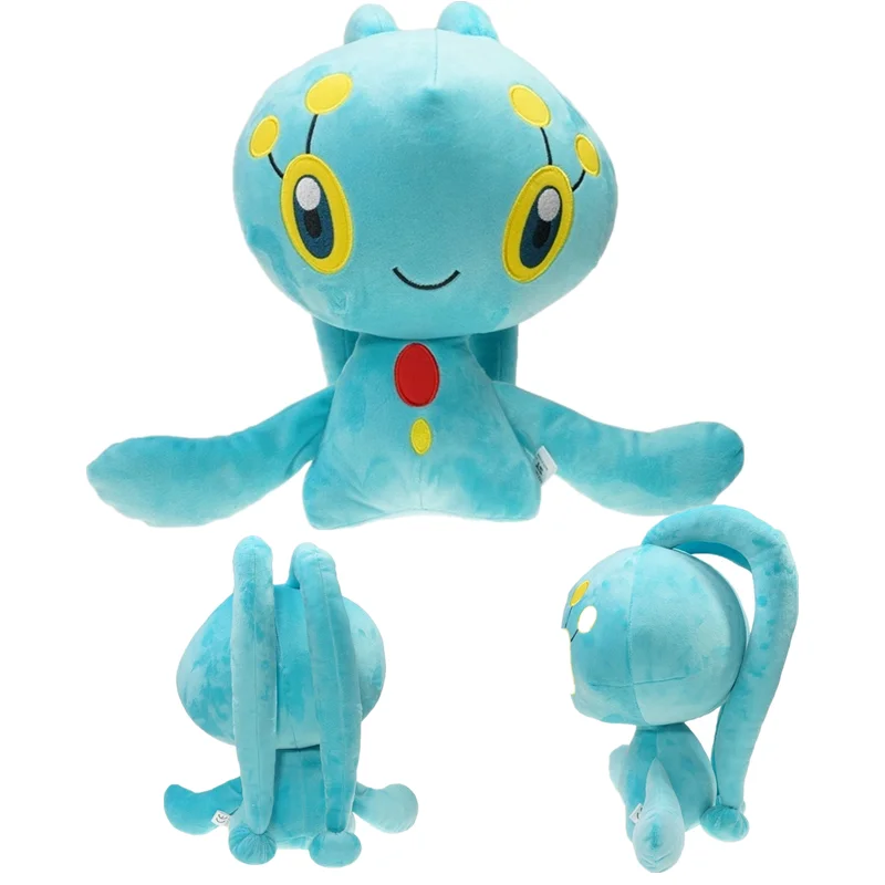 

30cm TOMY Anime Pokemon Manaphy Plush Toys Doll Cartoon Cute Soft Pokémon Collection Plushie Stuffed Kawaii Gift for Kids