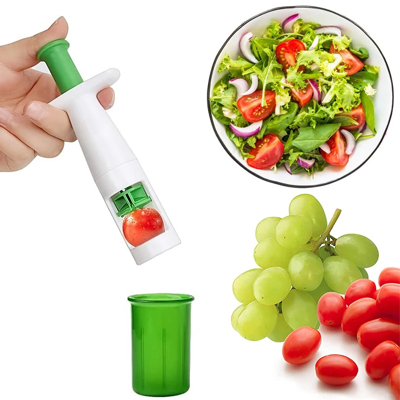 

Creative Grape Tomato Cutter Slicer Small Fruit Splitter Tools for Kitchen Salad Baking Cooking Accessories Manual Cut Gadget