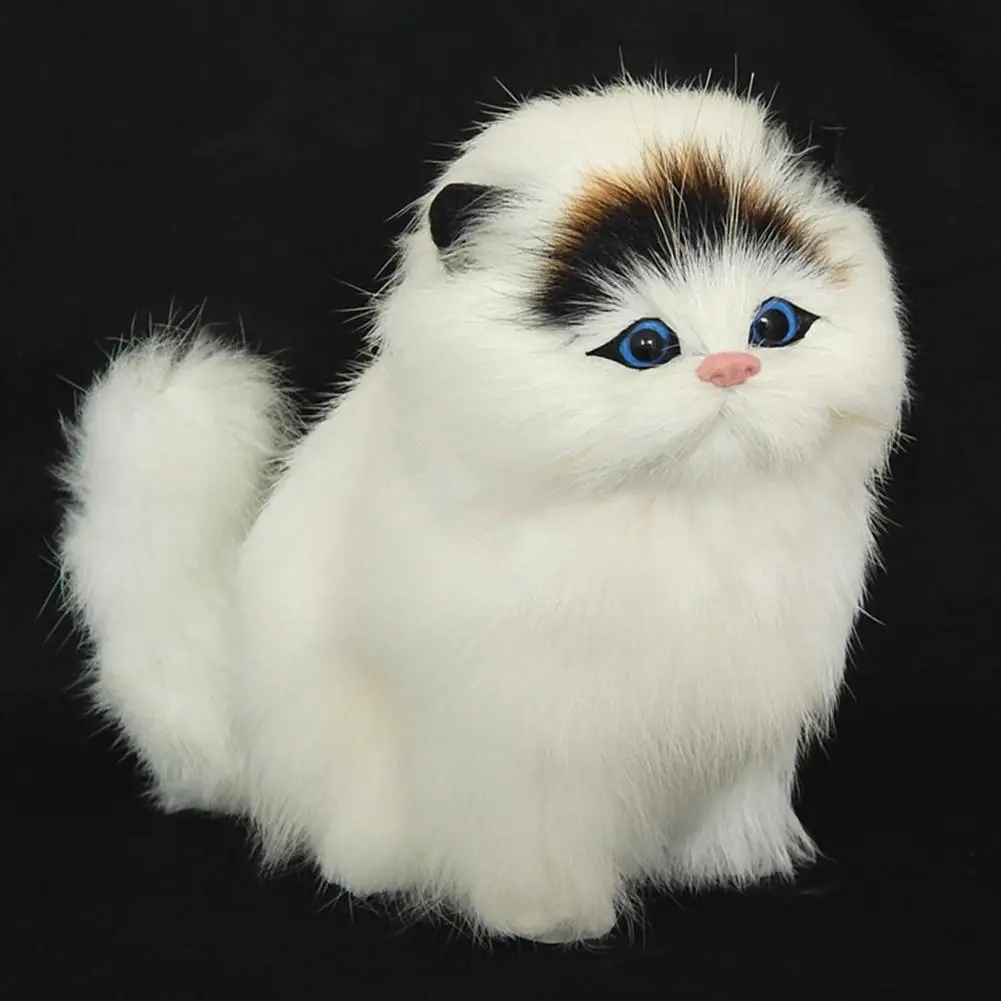 Имитация кота из натуральной овечьей шерсти плюшевая игрушка электронные куклы