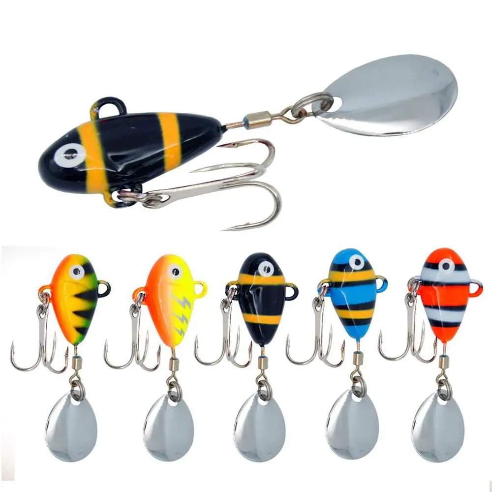 

10 г металлическая мини-Приманка VIB с ложкой, рыболовная приманка, рыболовная снасть, булавка, кренкбейт, вибрационный Спиннер, Тонущая прима...