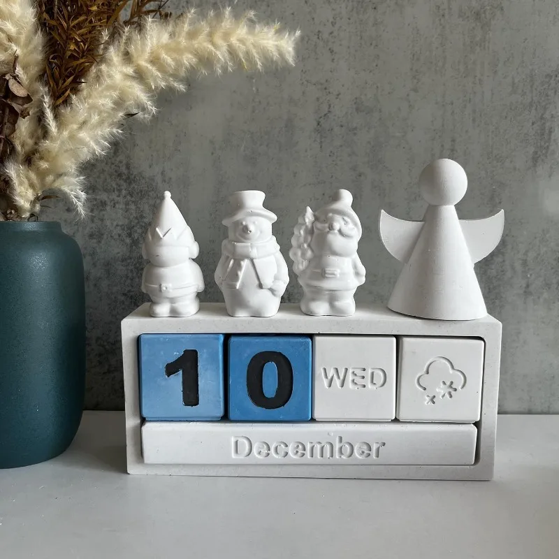 Силиконовая форма с календарем цикл/месяц/Погода для украшения рабочего стола