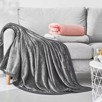 soft warm coral fleece blanket winter sheet bedspread sofa throw on sofabed travel light thin mechanical wash flannel blankets
