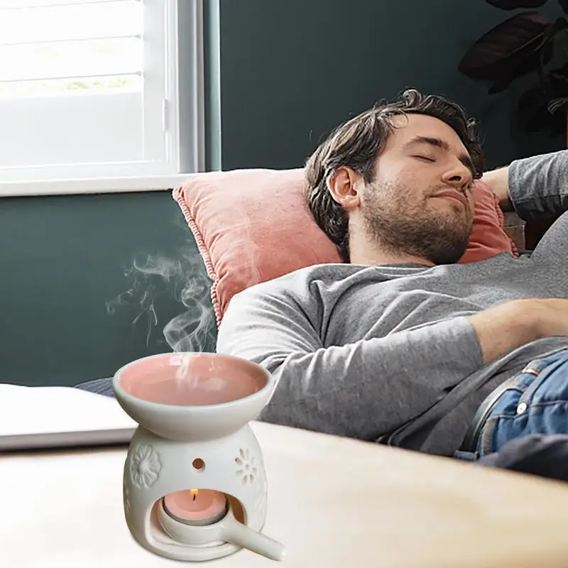 Подогреватель эфирных масел Tealight керамическая горелка для масла с подсвечником