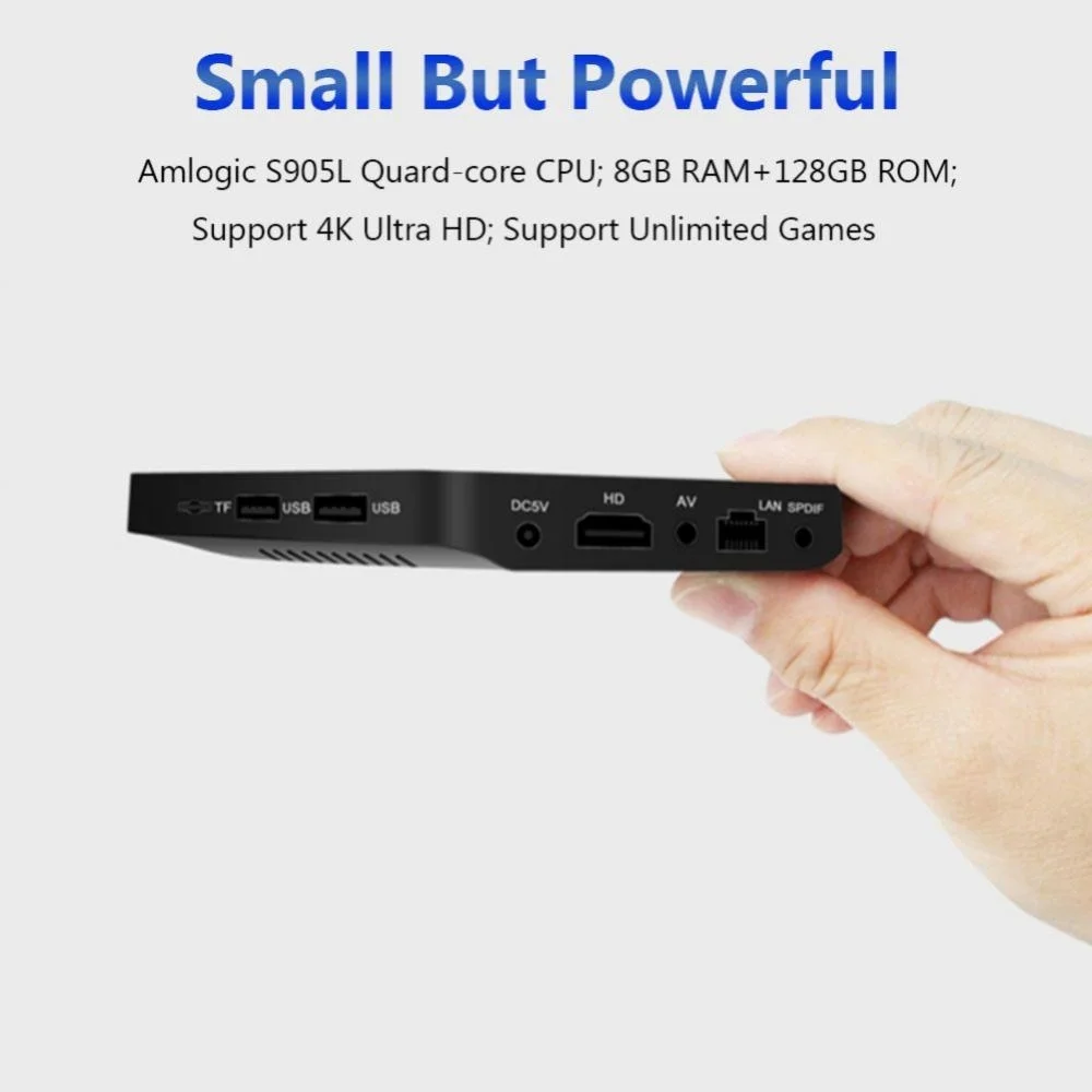 Фото ТВ-приставка Q96 S 4K HDR Android TV 8,1 Ultra HD 2G 8G WIFI Google Cast Netflix IPTV телеприставка ТВ-приставка 4 медиаплеер распродажа №2