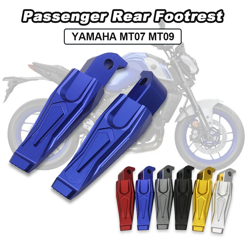 

Motorcycle CNC Passenger Rear Footrest Foot Pegs Rest Pedals for YAMAHA MT07 MT09