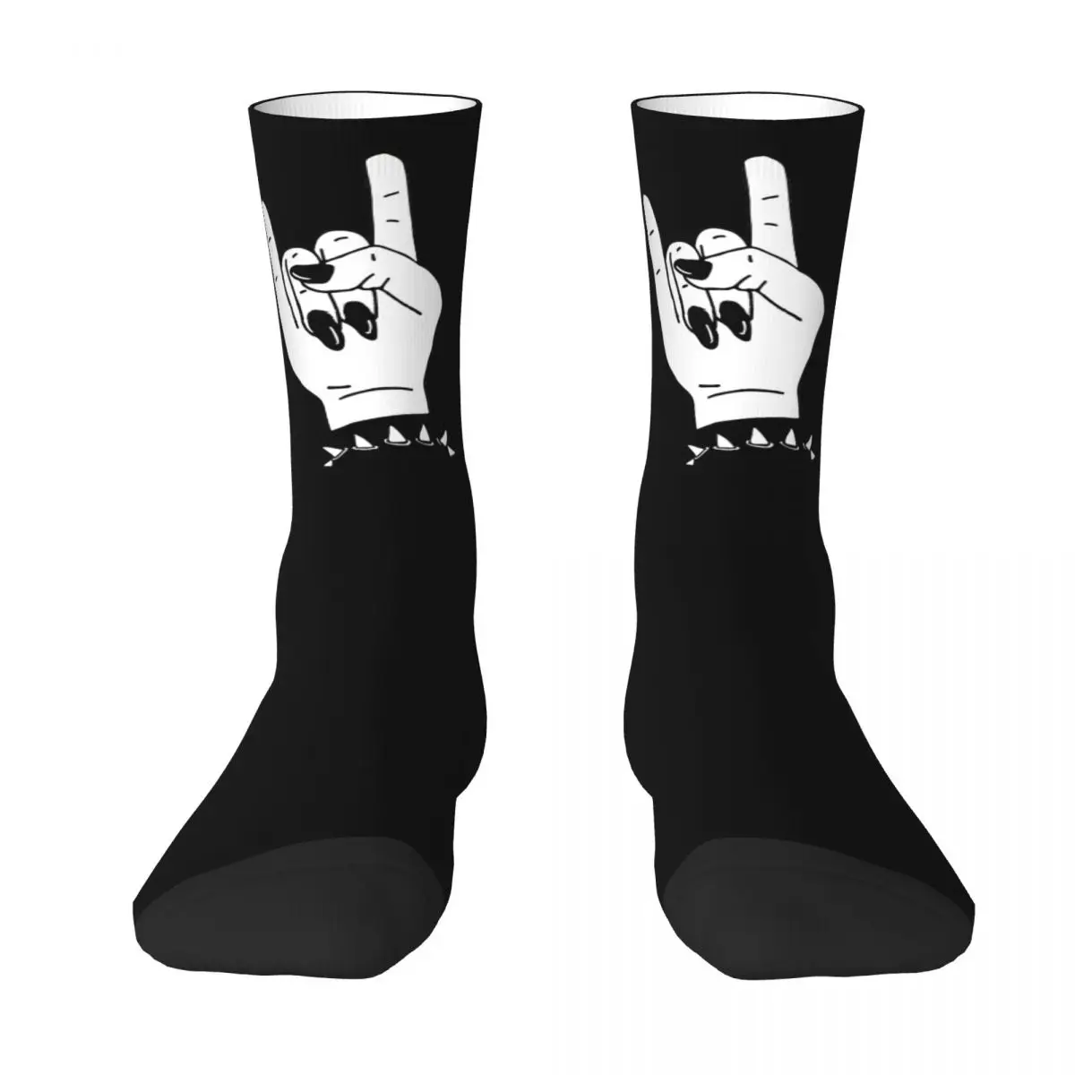Rock Hand Black Nails Adult Socks,Unisex socks,men Socks women Socks