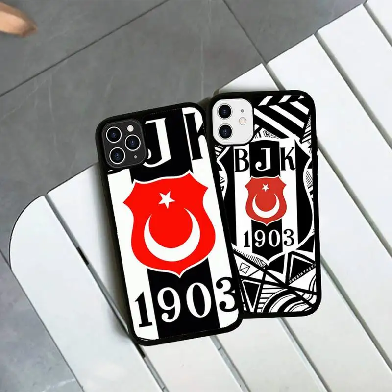 

Fashion besiktas BJK Phone Case Silicone PC+TPU Case for iPhone 11 12 13 Pro Max 8 7 6 Plus X SE XR Hard Fundas