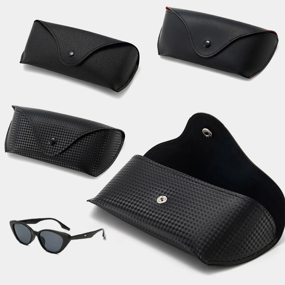

Hard Case Sunglasses Protector Box Lightweight Easy To Carry Leather Convenient