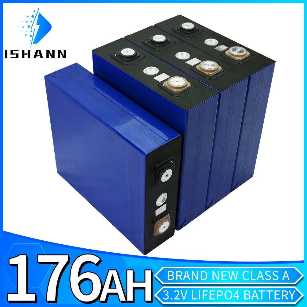 

4-32PCS 3.2V 176Ah Lifepo4 Battery Inverter 12v 24v 36v 48v Solar Energy Saving System Rechargeable Battery Pack For RV TAX FREE