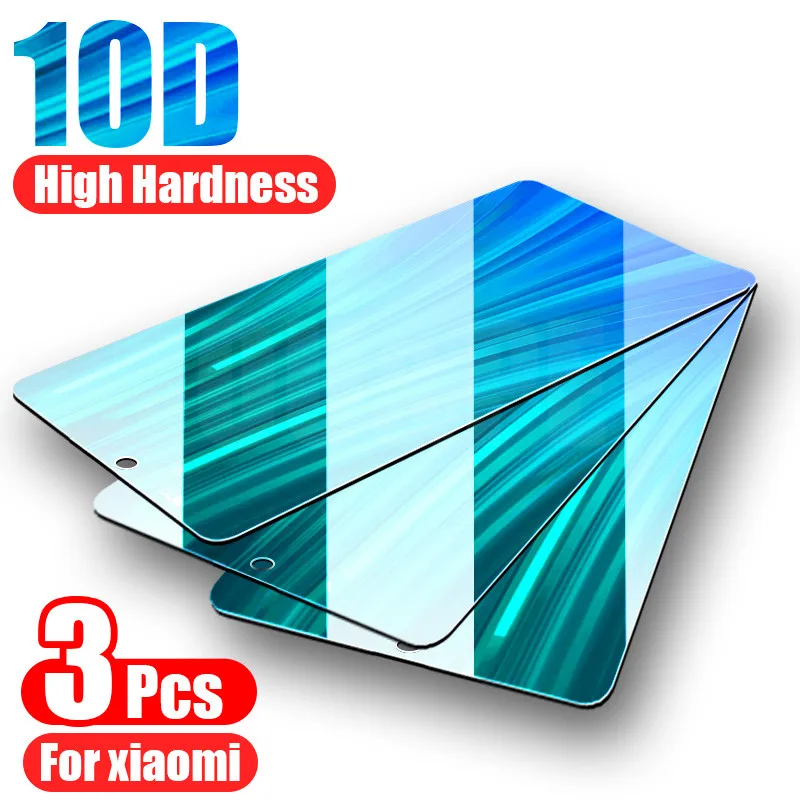 

3PCS Tempered Glass For Xiaomi mi 10T 9 8 Poco X3 NFC Pro Lite A2 A3 9T Screen Protector For Xiaomi Redmi Note 10 9 8 Pro Glass