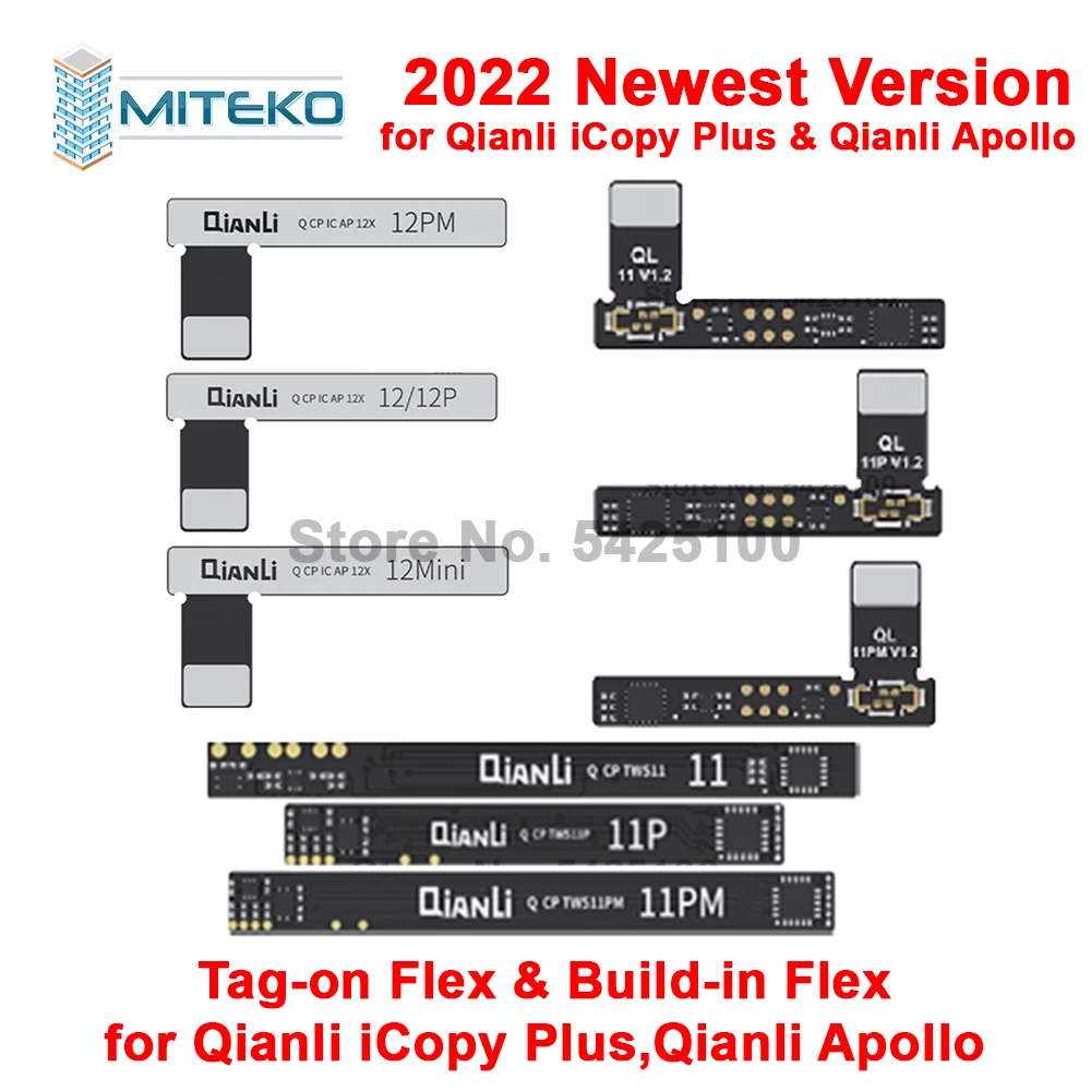 Программатор Qianli Apollo и iCopy Plus 2 1 в только плата аккумулятора со всеми типами