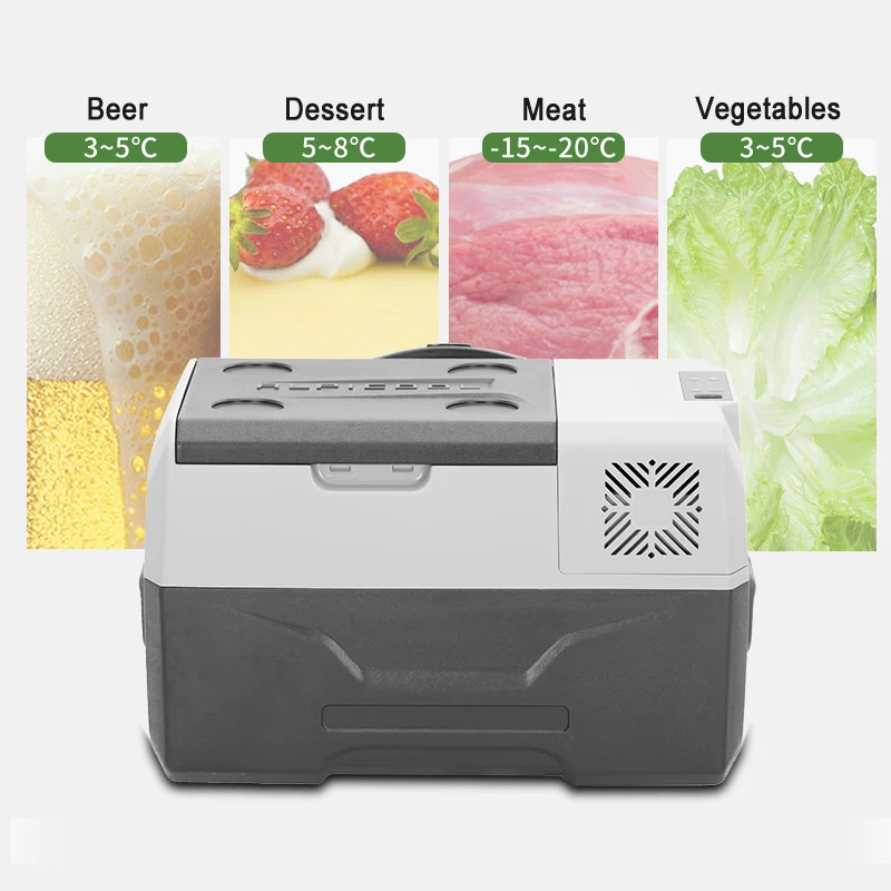 Портативный автомобильный холодильник Alpicool 30L мини-холодильник для авто 12 В/24 В