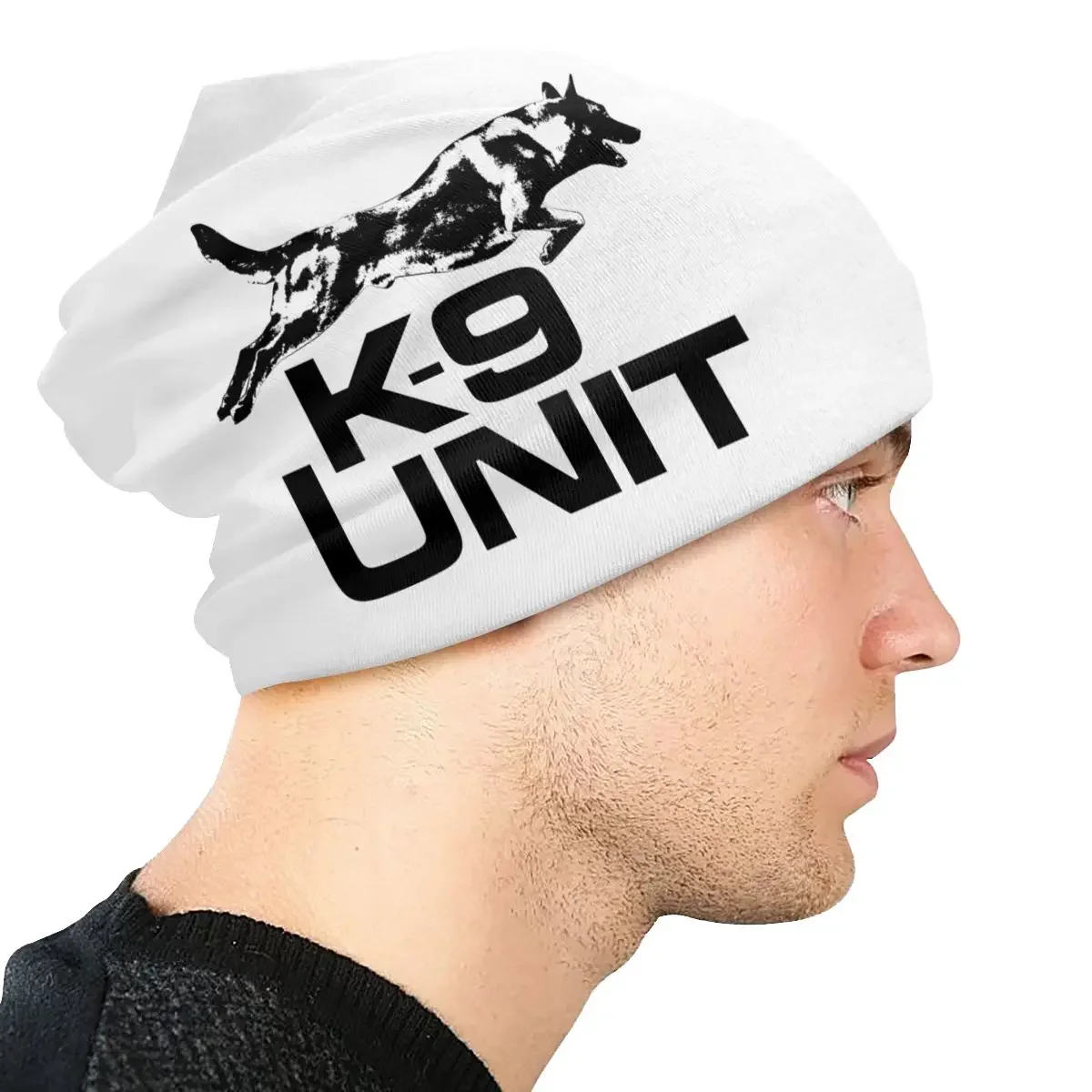 Пользовательские K9 Unit Malinois Bonnet Femme крутая вязаная шапка для женщин и мужчин