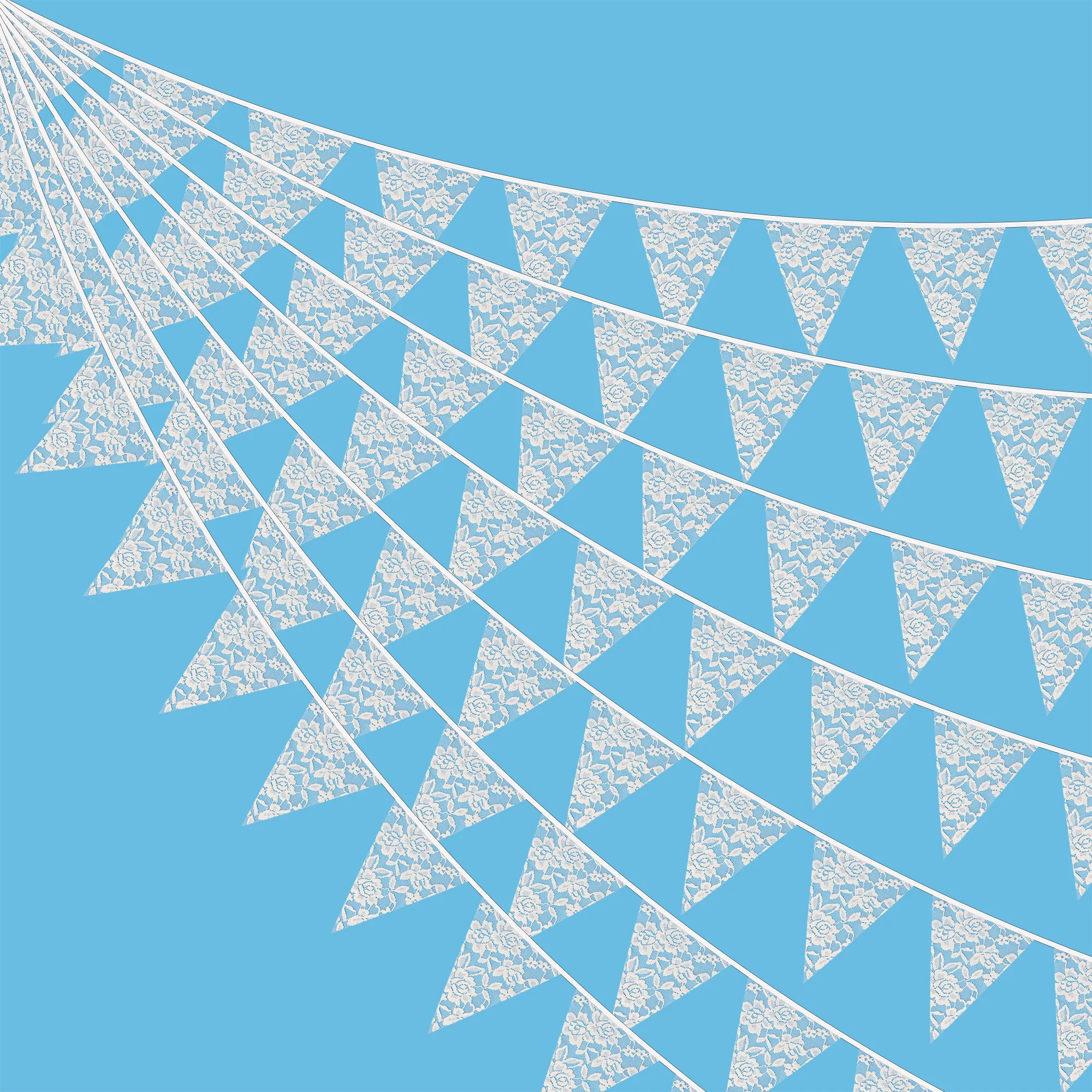 

Кружевные гессианские флаги INFEI 10 м