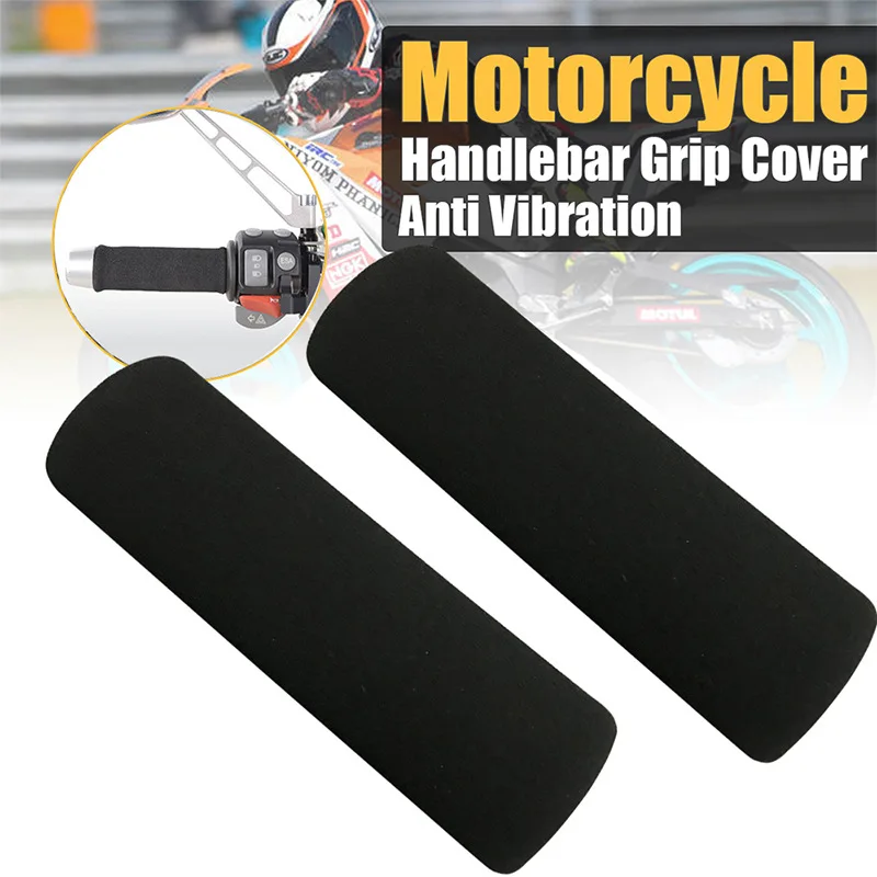 

1 Pair 27mm Motorcycle Grips Cover Anti-slip Foam Anti Vibration Comfort Handlebar Grips Sleeve Scooter Motorbike Accessories