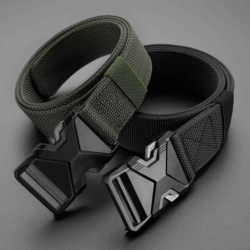 Мужской Тактический Ремень DINISITON — Прочный Холщовый Тканый Универсальный