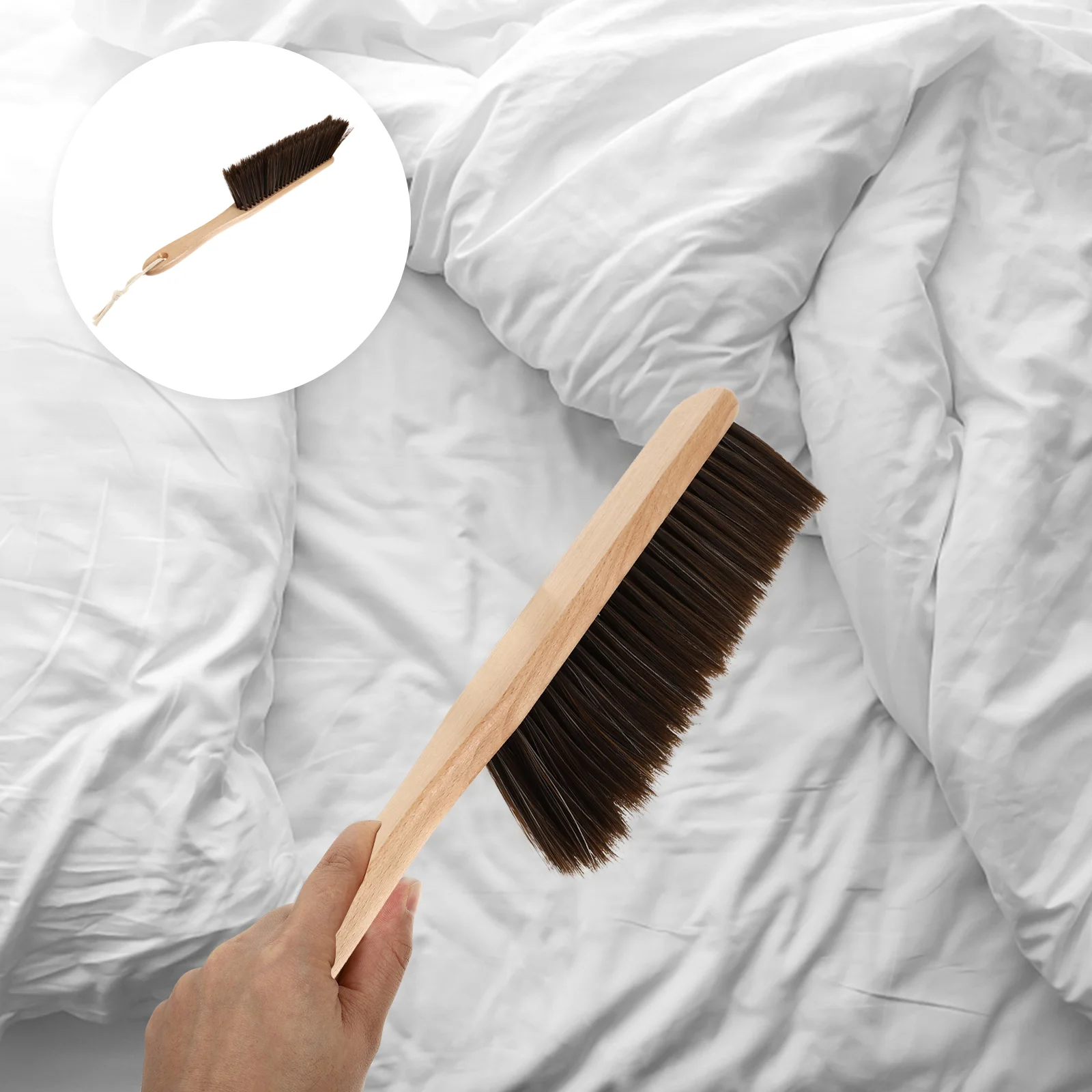 

Brush Wood Handle Cleaning Sofa Bench Wooden Quilt Dusterwoodworking Carpet Household Dusting Bedroom Bedportable Brushes